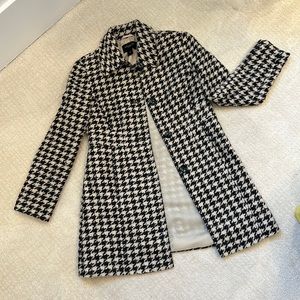 Ann Taylor houndstooth pea coat
